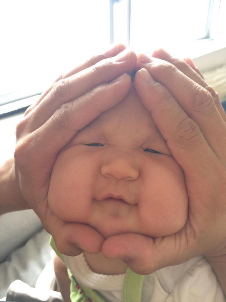 лицо мячиком, лица младенцев рисовые шарики, лица младенцев шарики из риса, RiceBallBabies