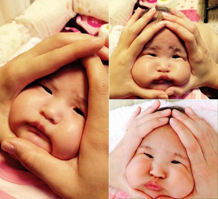 лицо мячиком, лица младенцев рисовые шарики, лица младенцев шарики из риса, RiceBallBabies