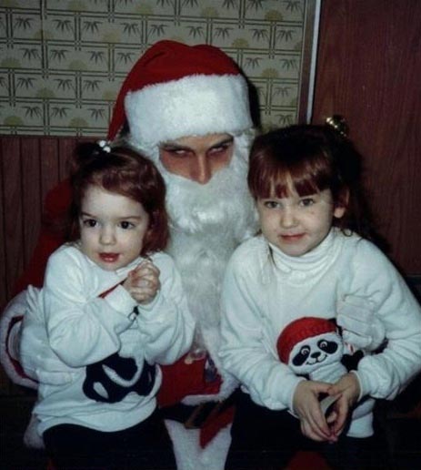 Санта Клаусы маньяки, страшные Санта Клаусы, жуткие Санта Клаусы 