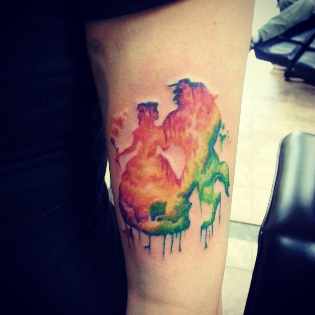 татуировки с диснеевскими принцессами, тату с персонажами мультфильмов, тату дисней