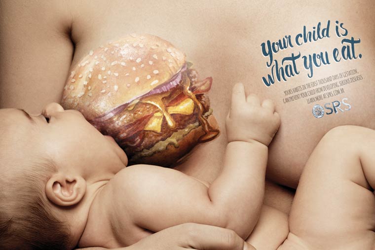 Your child is what you eat, Твой ребенок то, что ты ешь, призывающие мамочек к правильному питанию, призывающие мамочек к здоровому питанию