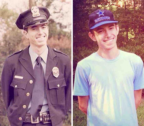 сравнительные фотографии родителей и детей, дети похожие на родителей, яблоко от яблони