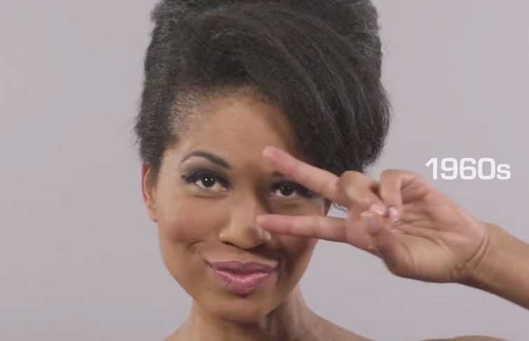 Модные прически афроамериканские за 100 лет, видео афроамериканские женские прически история, история модных причесок,  Маршей Митчелл, Marshay Mitchell