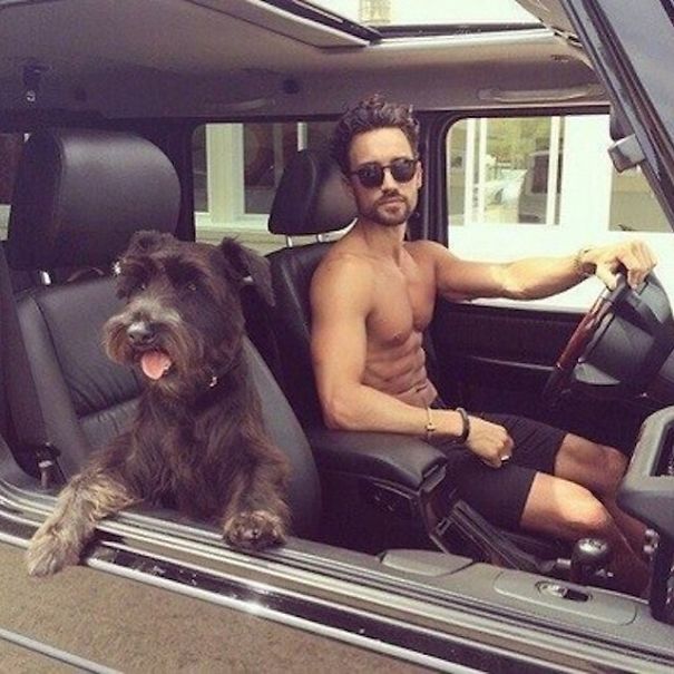 Горячие парни с собаками, hotdudeswithdogs, мужчины с собаками