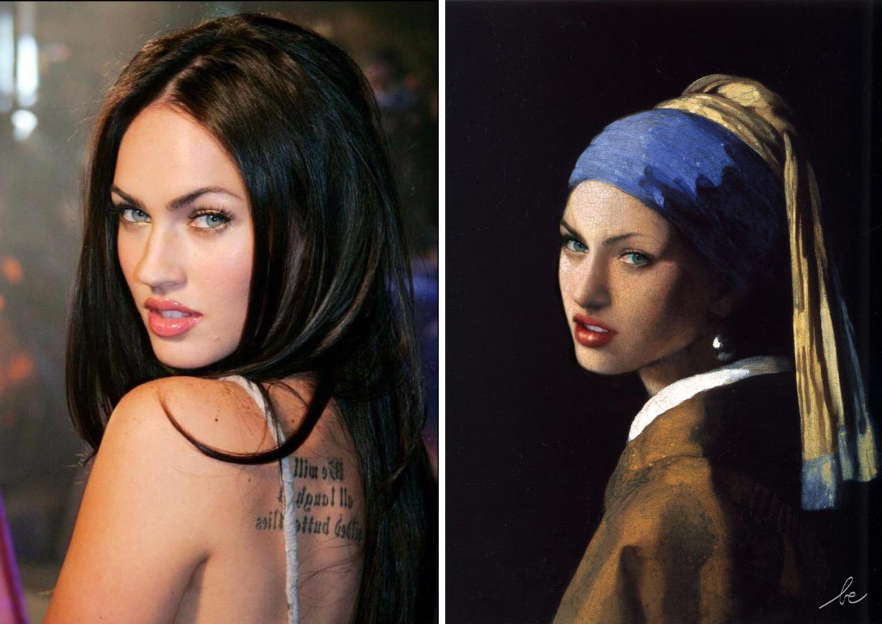 современные знаменитости в исторических картинах, Бенедикт Лакруа, Bénédicte Lacroix, Voyages dans le temps