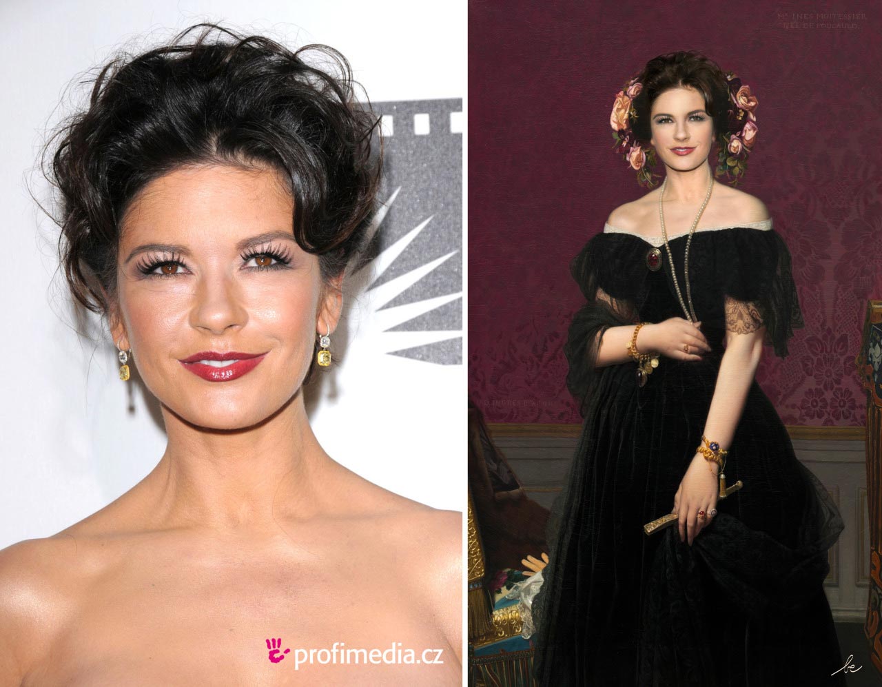 современные знаменитости в исторических картинах, Бенедикт Лакруа, Bénédicte Lacroix, Voyages dans le temps