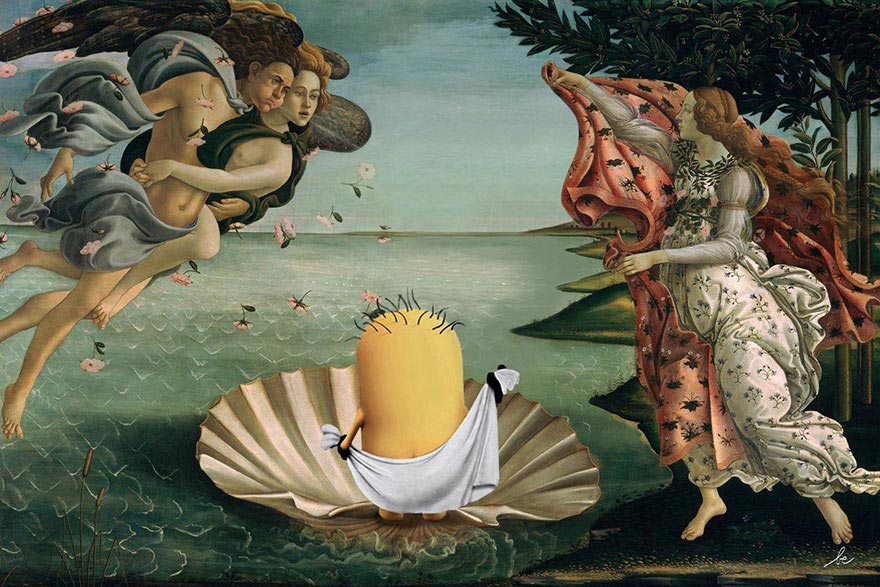Рождение пародии. Рождение Венеры Боттичелли. Сандро Боттичелли рождение Венеры. Sandro Botticelli рождение Венеры.