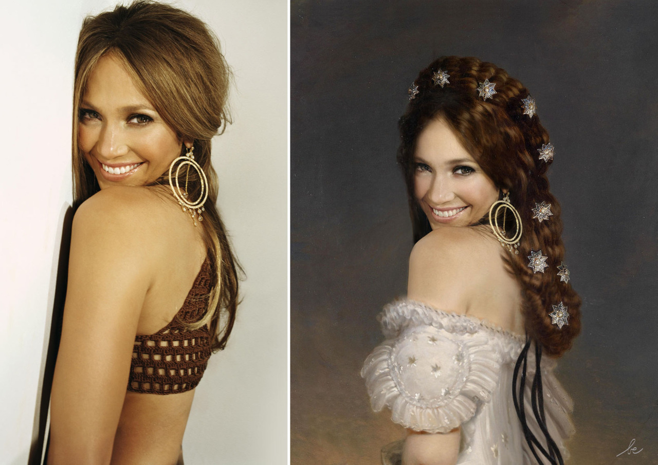 современные знаменитости в исторических картинах, Бенедикт Лакруа, Bénédicte Lacroix, Voyages dans le temps