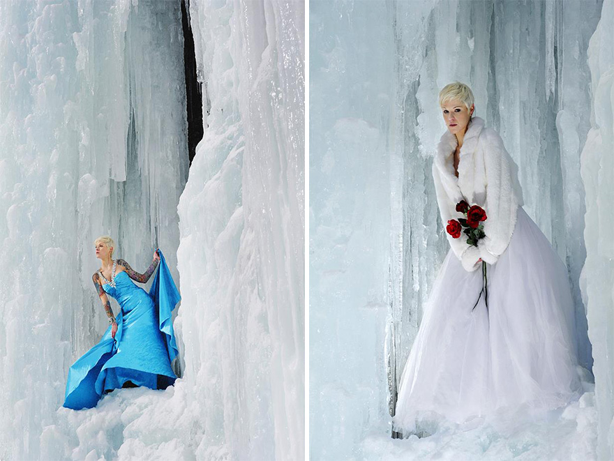 экстремальная свадебная фотосессия, свадебная фотосессия над пропастью, фотосессия над 100-метровой пропастью