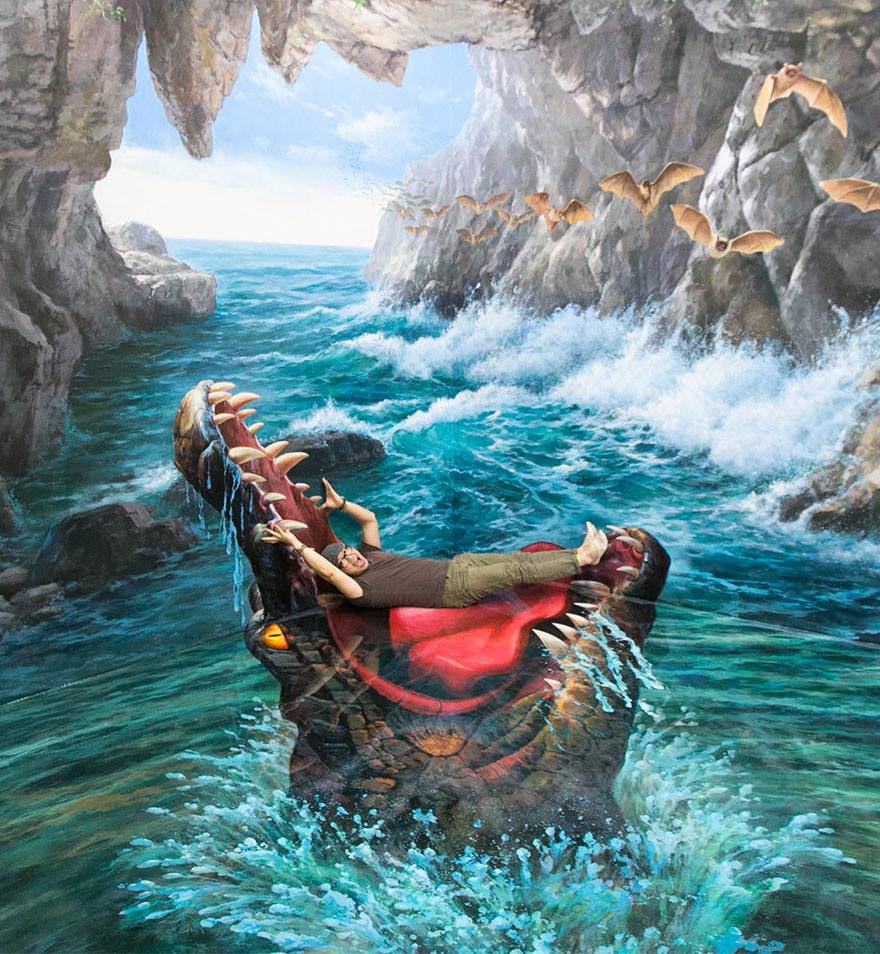 Музей с трёхмерными картинами, музей с 3D картинами, Art in Island