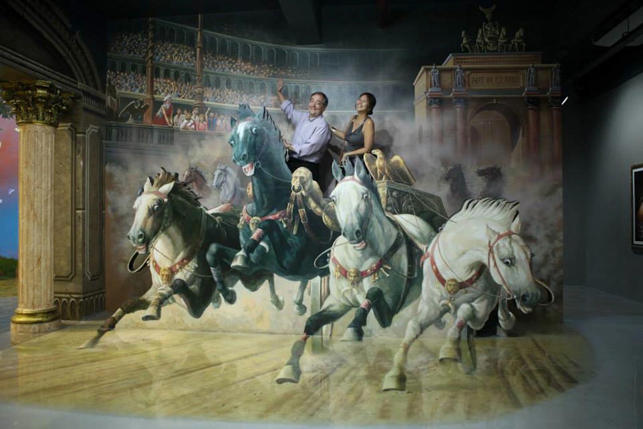 Музей с трёхмерными картинами, музей с 3D картинами, Art in Island