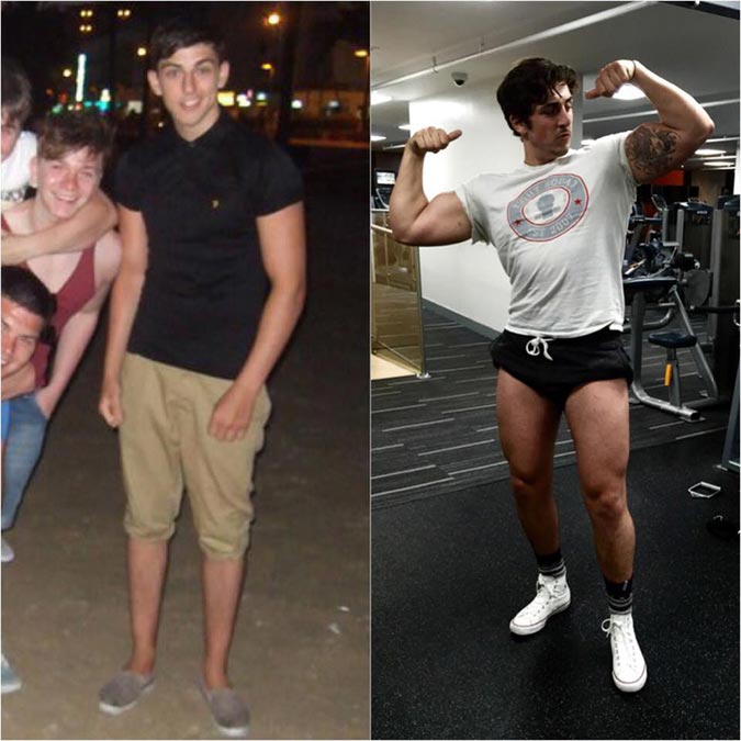 после удара ножом и трёх смертей, парень стал бодибилдером, накача мышцы после больницы