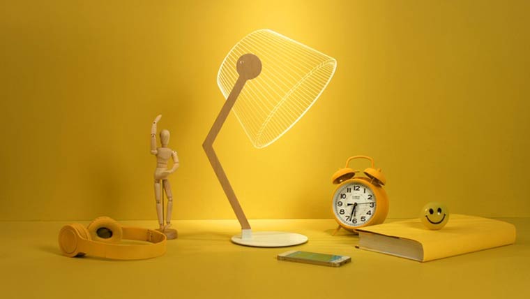 Оригинальные двухмерные светильники, которые выглядят как трехмерные лампы Bulbing 2D/3D? двухмерные лампы как трёхмерные светильники, двухмерные светильники