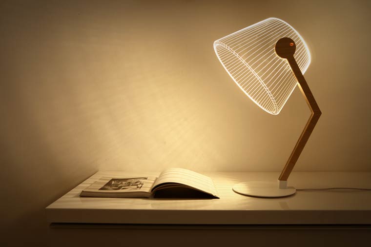 Оригинальные двухмерные светильники, которые выглядят как трехмерные лампы Bulbing 2D/3D? двухмерные лампы как трёхмерные светильники, двухмерные светильники