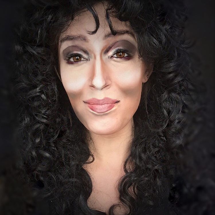 девушка превращается в звёзд при помощи макияжа, Ребека Свифт