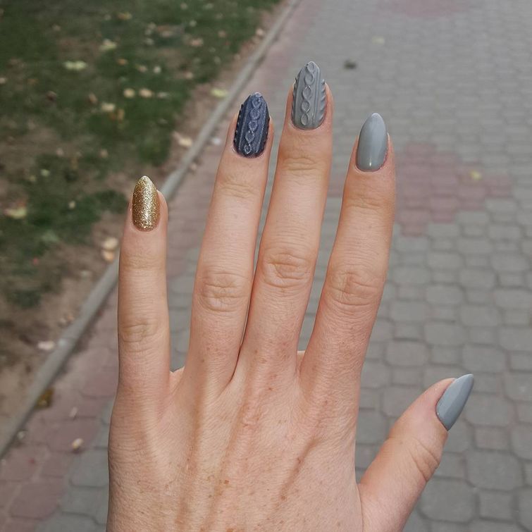 Вязаные ногти,  вязаный маникюр, #sweaternails