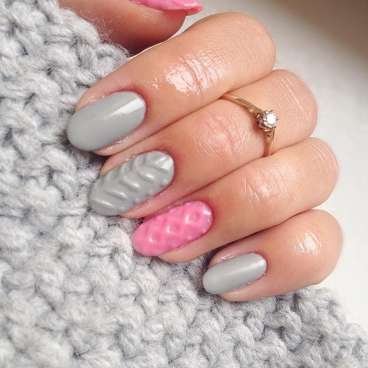 Вязаные ногти,  вязаный маникюр, #sweaternails