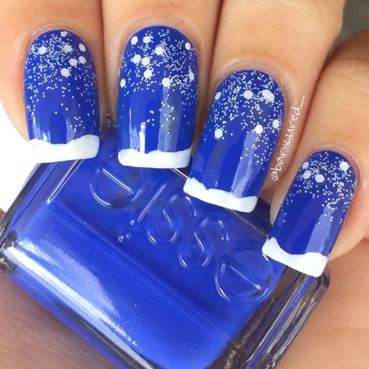 новогодний маникюр, идеи для новогоднего маникюра