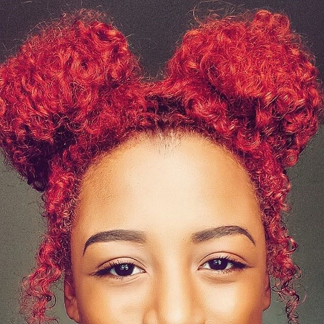 два пучка на макушке, double buns, two bun