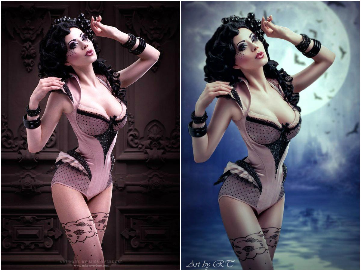 Другая реальность:мастера фотошопа превращают простые фотографии в удивительные картины мастера фотошопа, до и после фотошопа