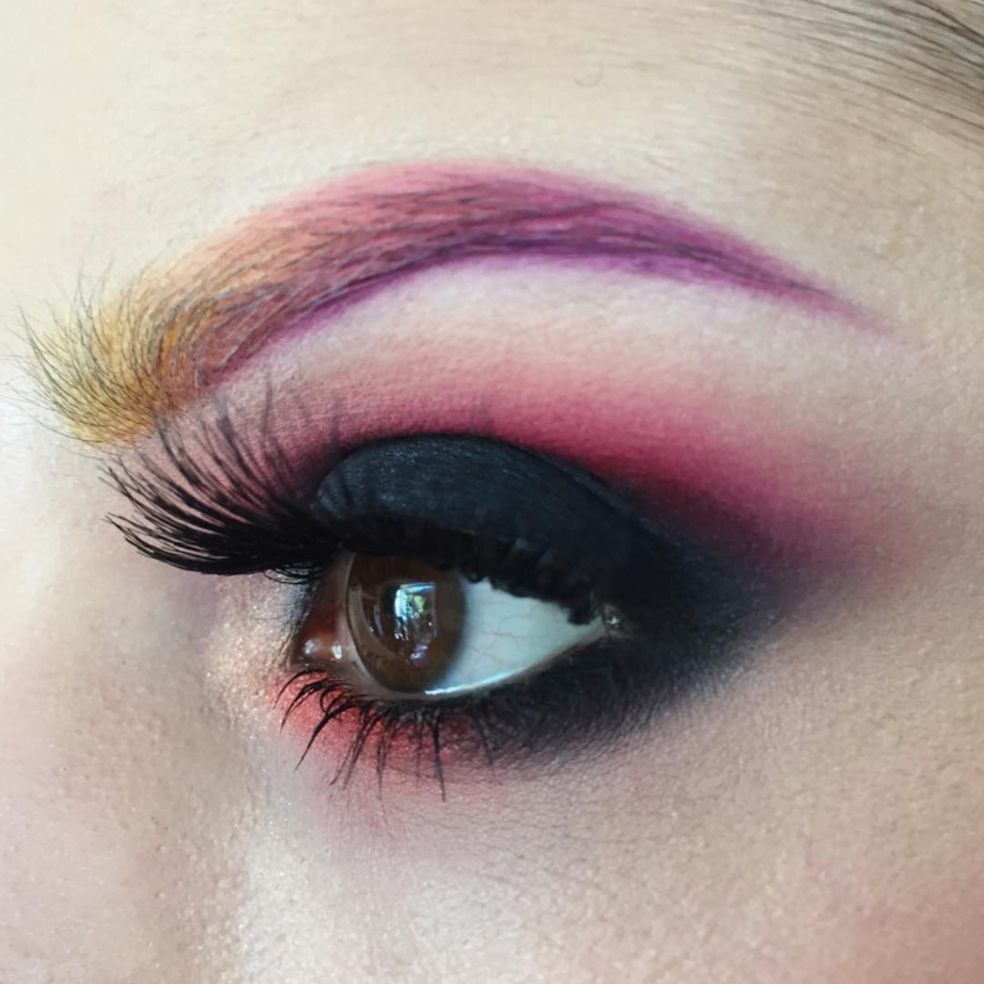 Радужные брови, разноцветные брови, rainbow eyebrows