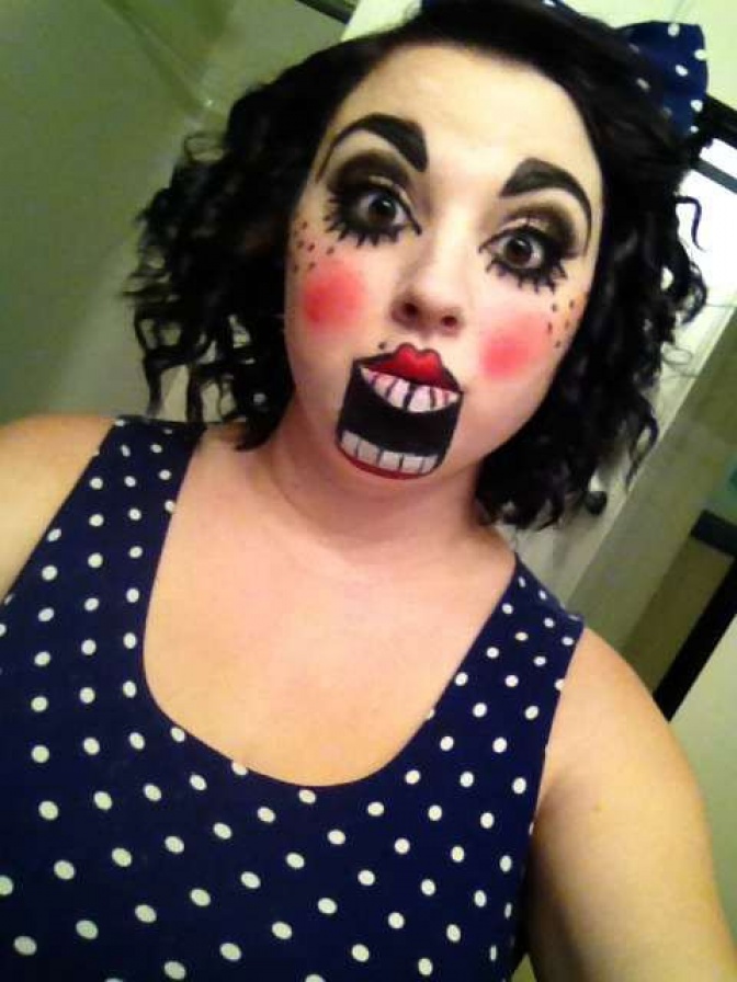 20 крутых макияжей в стиле жуткой деревянной куклы кукольный макияж, макияж в стиле жуткой деревянной куклы, кукла чревовещателя
