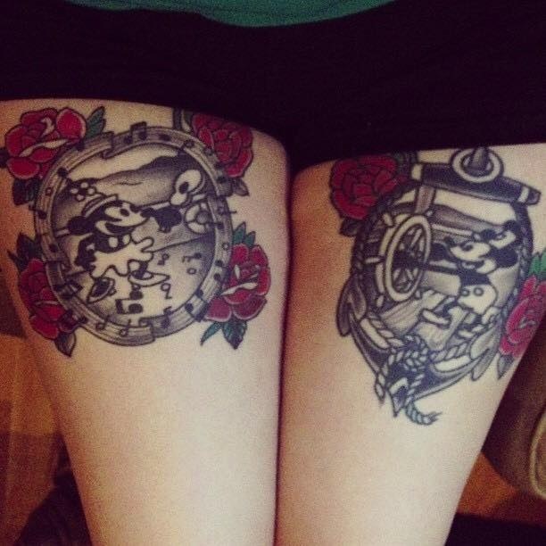 диснеевские татуировки, татуировки дисней