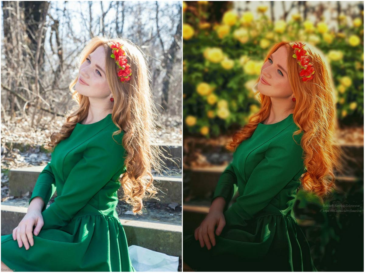 до и после фотошопа, красивый фотошоп