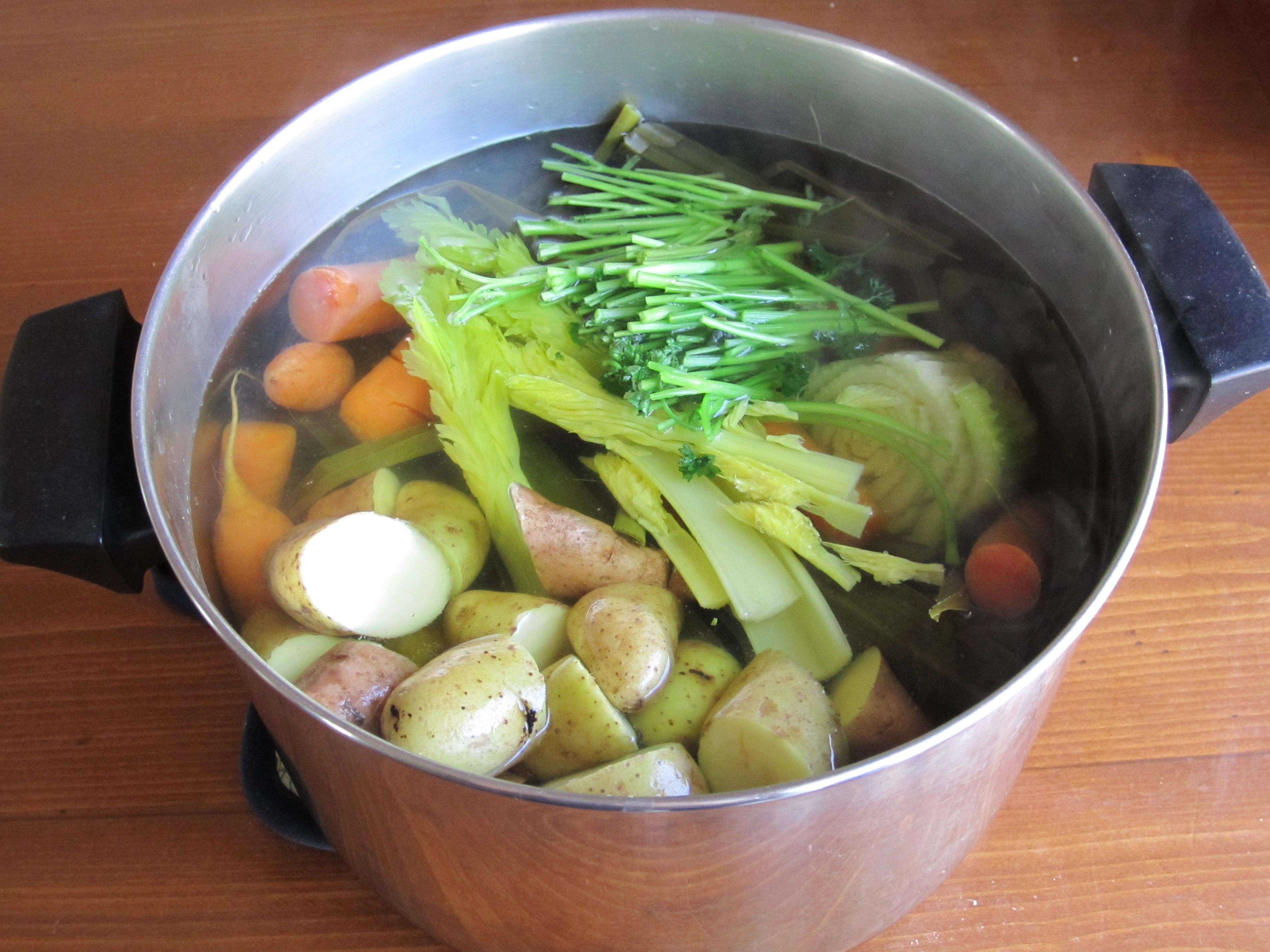 Приготовление отварных овощей