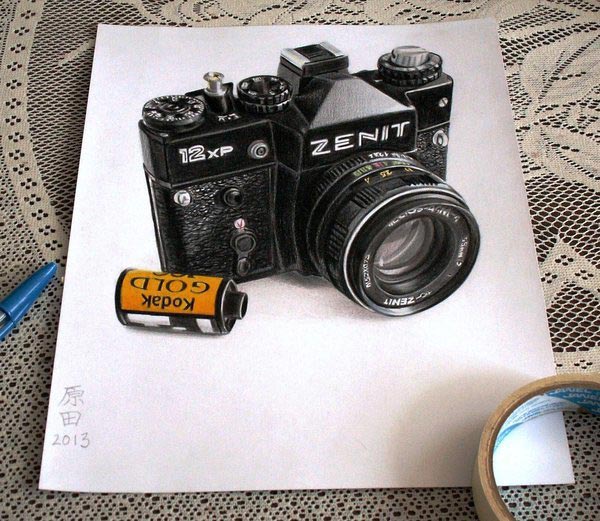 25 невероятных 3D-рисунков карандашом, сделанных на обычных листах бумаги 3d рисунки карандашом на бумаге, 3d рисунки просотым карандашом