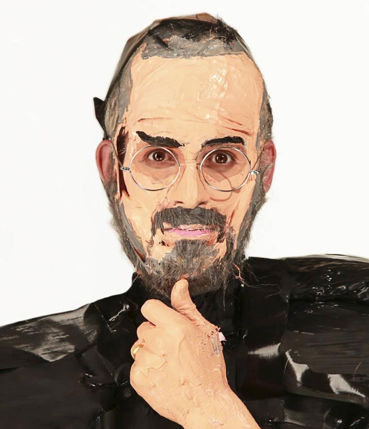 Painting Surgeries,Мари-Лу Десмолес, Marie-Lou Desmeules, знаменитсоти из пластика и краски, превращение людей в знаменитостей пластик краски