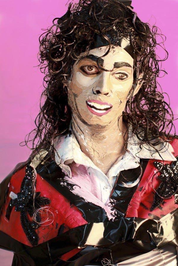 Painting Surgeries,Мари-Лу Десмолес, Marie-Lou Desmeules, знаменитсоти из пластика и краски, превращение людей в знаменитостей пластик краски