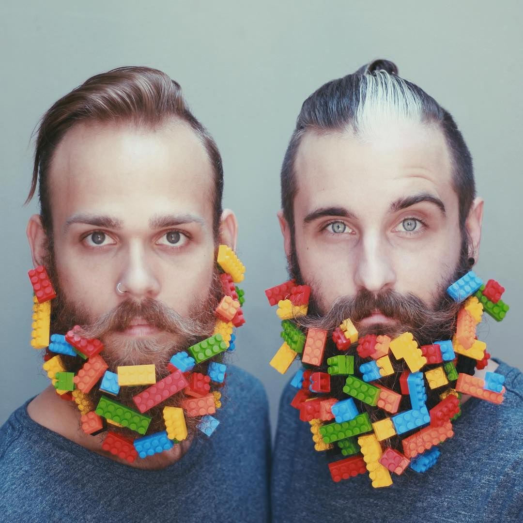 Бородатое искусство, бороды как искусство, парни украшают свои бороды