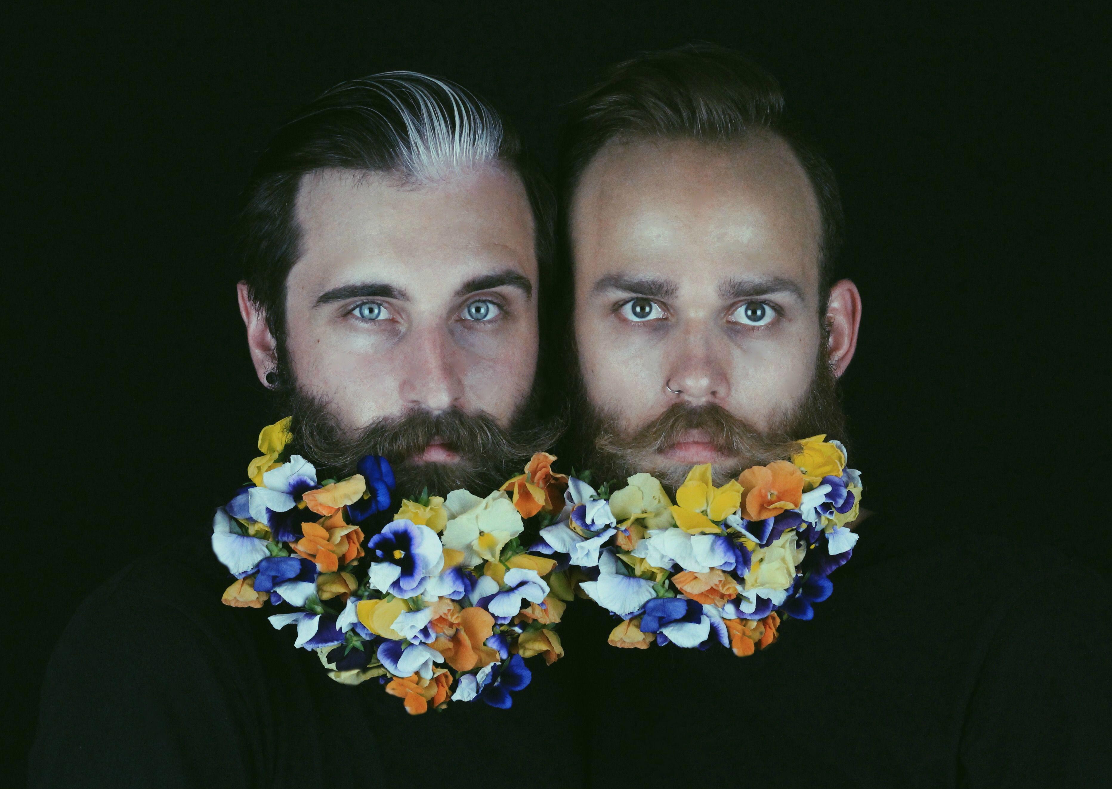 Бородатое искусство, бороды как искусство, парни украшают свои бороды