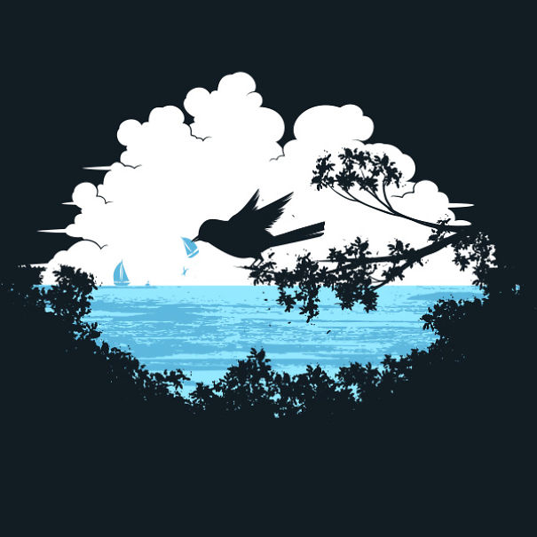 Flying mouse 365, Остроумные иллюстрации, оптические иллюзии