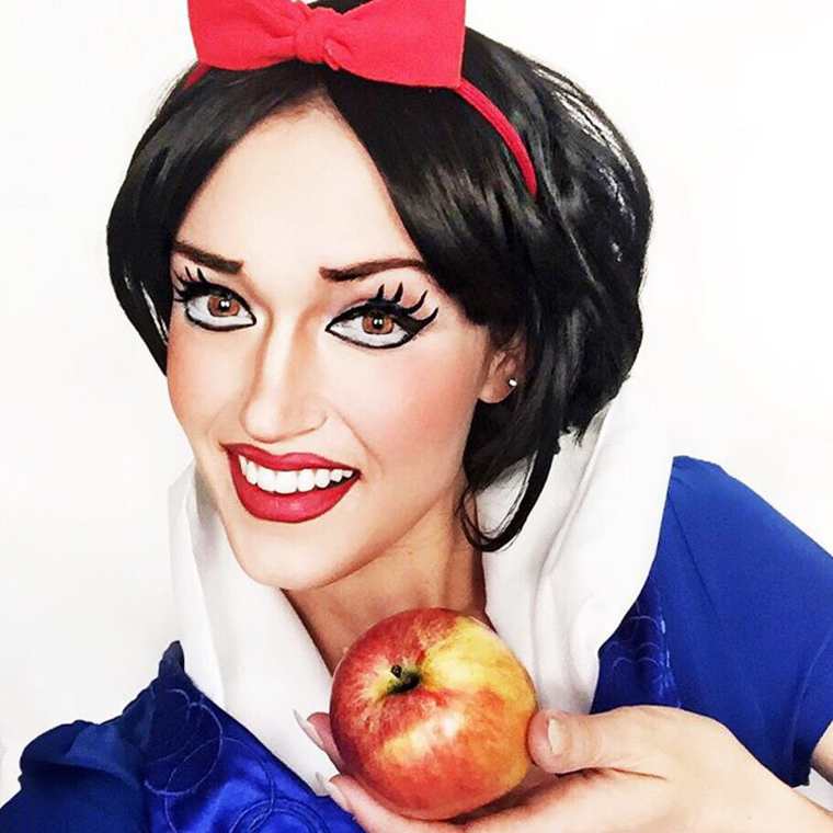 Ребекка Свифт, Rebecca Swift, Pop Culture Makeup, превращает себя в персонажей и знаменитостей макияж