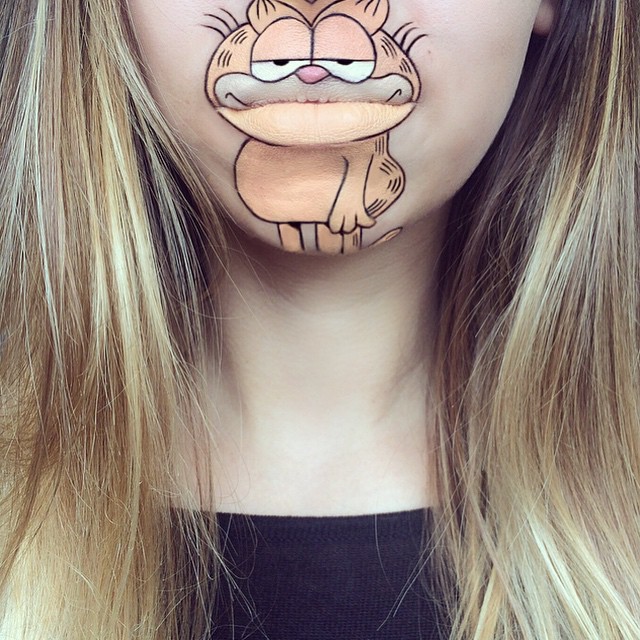 Лаура Дженкинсон, Laura Jenkinson. Персонажи известных мультфильмов на губах