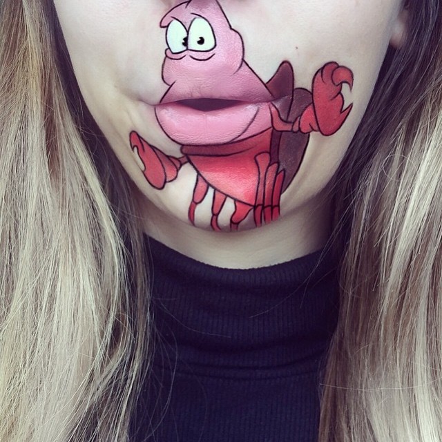 Лаура Дженкинсон, Laura Jenkinson. Персонажи известных мультфильмов на губах