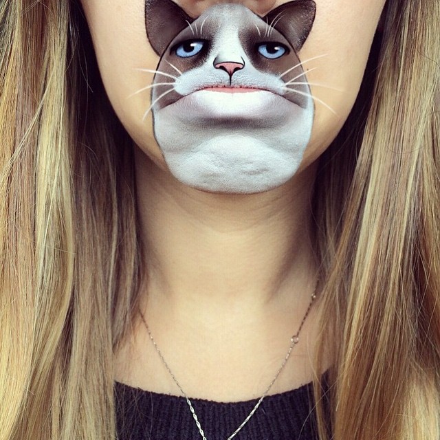 Лаура Дженкинсон, Laura Jenkinson. Персонажи известных мультфильмов на губах