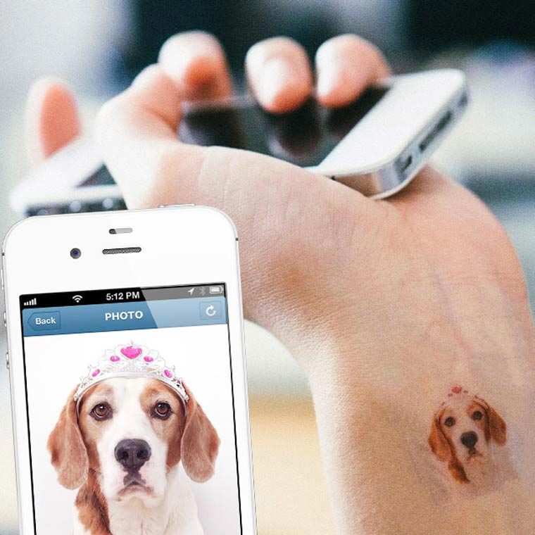 Picattoo - теперь фотографии из Instagram можно превращать во временные татуировки Picattoo, временные татуировки из Instagram, временные татуировки из инстаграма