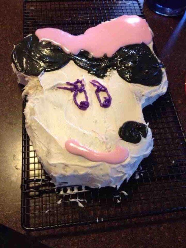 Disney Cake Fails, ужасные торты, nailed it, торты в виде диснеевских персонажей 
