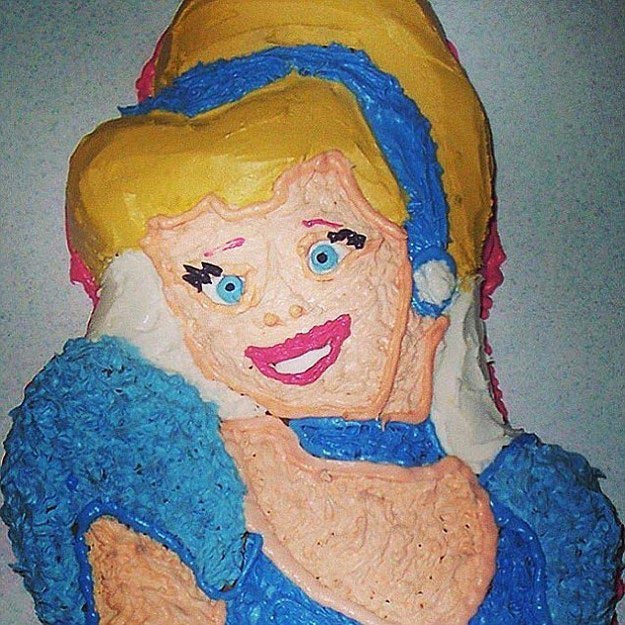 Disney Cake Fails, ужасные торты, nailed it, торты в виде диснеевских персонажей 