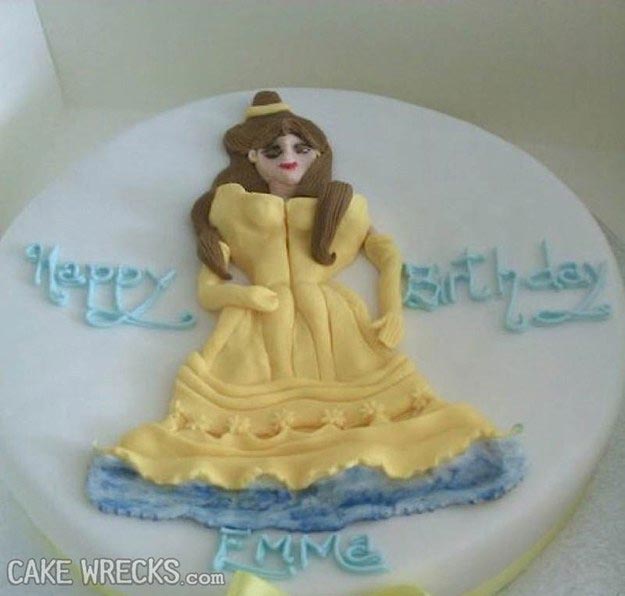 Disney Cake Fails, ужасные торты, nailed it, торты в виде диснеевских персонажей 