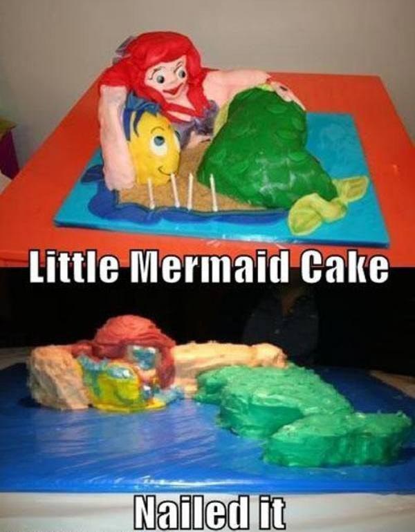 Disney Cake Fails, ужасные торты, nailed it, торты в виде диснеевских персонажей 