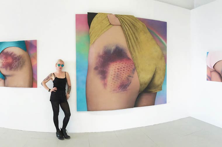 Roller Derby Kisses, Поцелуи роллер-дерби, Риикка Хивонен, Riikka Hyvönen, синяки произведения искусства