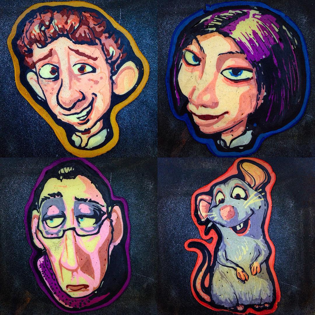 блины в виде персонажей мультфильмов, Dr. Dan the Pancake Man, Dan Drake