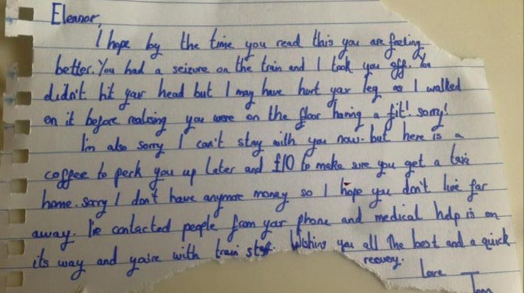 девушка нашла записку приступ эпилепсии, трогательная записка девушка эпилепсия