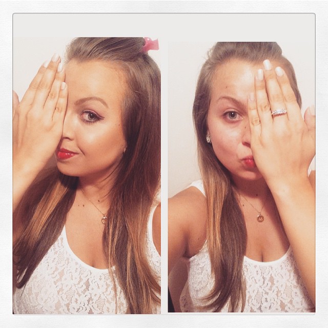 макияж на одной половине лица, девушки без макияжа, #ThePowerOfMakeup