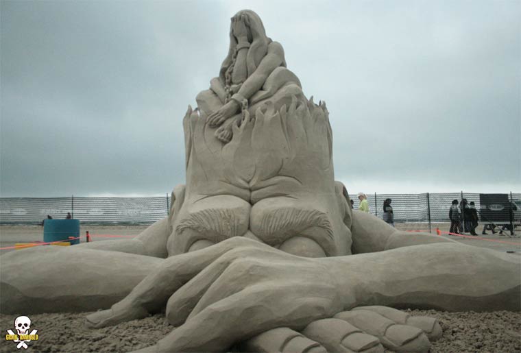 песчаные скульптуры, скульптуры из песка, Карл Яра, Carl Jara