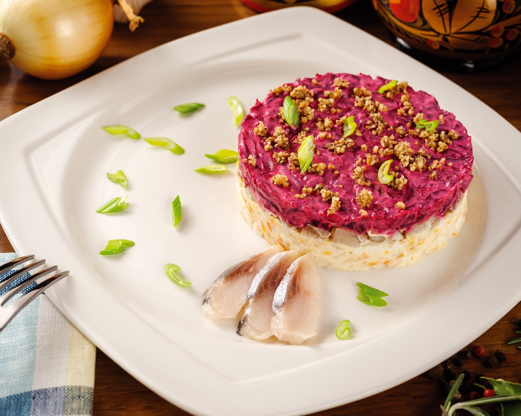 новогодние блюда, новогодний стол в России